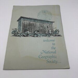 Vintage National Geographic Society Welcome Folder With Inserts